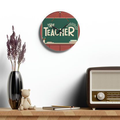 The Teacher - Acrylic Wall Clock