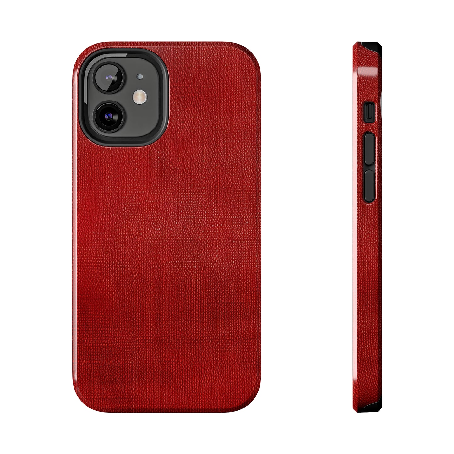 Juicy Red Berry Blast: Denim Fabric Inspired Design - Tough Phone Cases