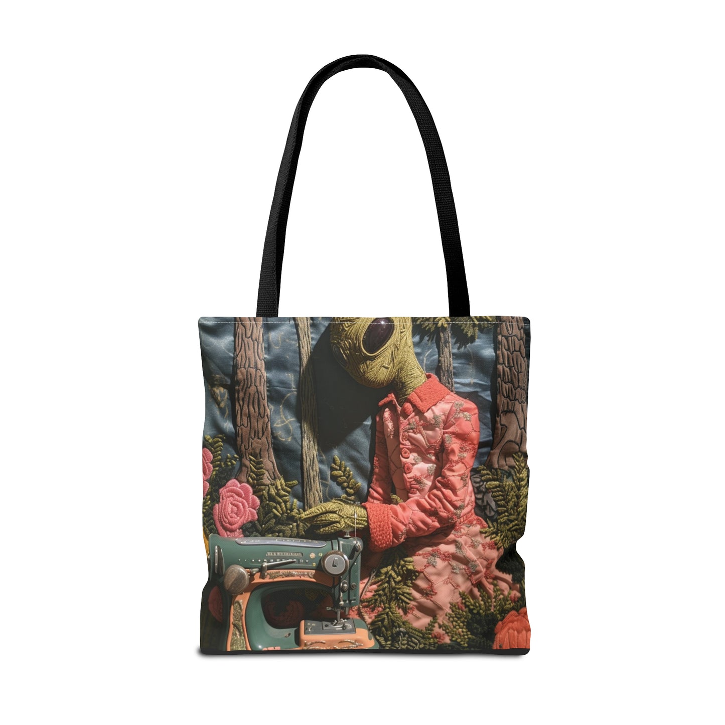 Alien Sewing Bordar, Máquina de Coser, Bolso Tote (AOP)