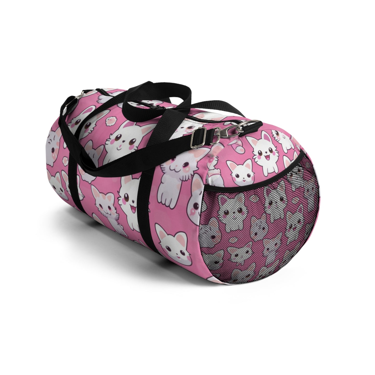 Cartoon Anime Kitten, Cat, Kitty - Cute and Colorful - Duffel Bag