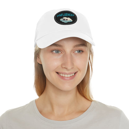 Zynfluencer - Dad Hat with Leather Patch (Round)