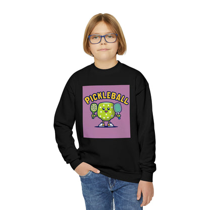 Pickleball Anime kawaii - Cartoon Graphic - Sport Character - Youth Crewneck Sweatshirt