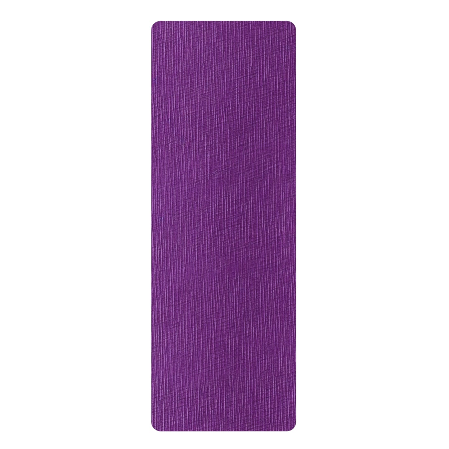 Violet/Plum/Purple: Denim-Inspired Luxurious Fabric - Rubber Yoga Mat