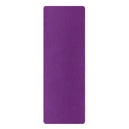 Violet/Plum/Purple: Denim-Inspired Luxurious Fabric - Rubber Yoga Mat