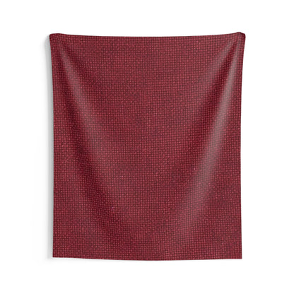 Seamless Texture - Maroon/Burgundy Denim-Inspired Fabric - Indoor Wall Tapestries