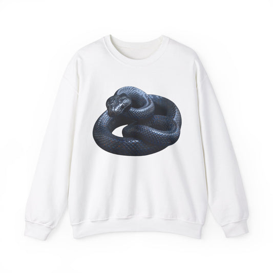 Black Mambas Snake, Black Mamba, Reptile Gift, Unisex Heavy Blend™ Crewneck Sweatshirt