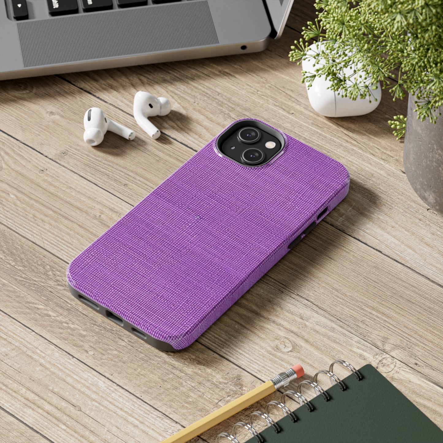 Hyper Iris Orchid Red: Denim-Inspired, Bold Style - Tough Phone Cases