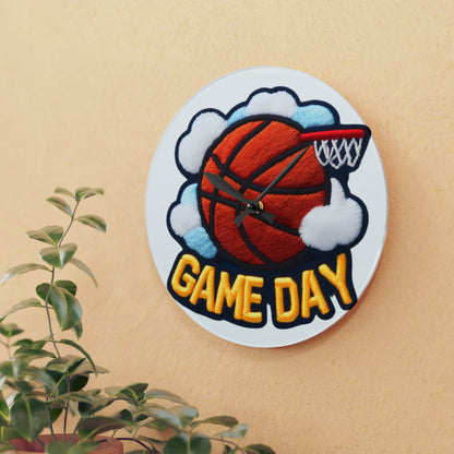 Basketball Game Day - Acrylic Wall Clock