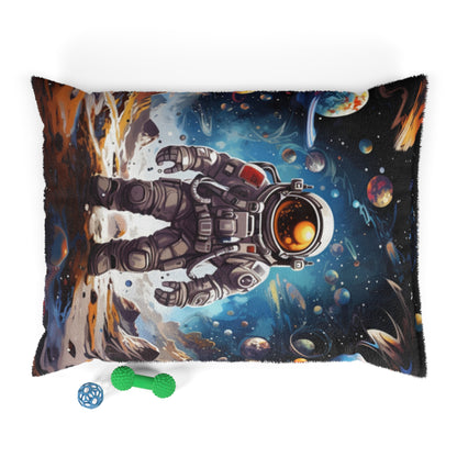 Galactic Voyage: Astronaut Journey in Celestial Star Cosmic Exploration - Dog & Pet Bed