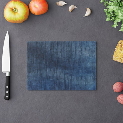 Indigo Splash: Washed Denim Reverie in Deep Blue - Cutting Board