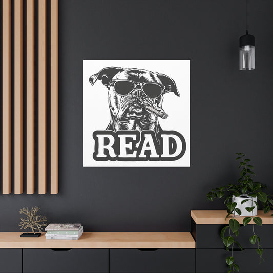 Read, Gangster Dog with Sunglasses, Canvas Gallery Wraps