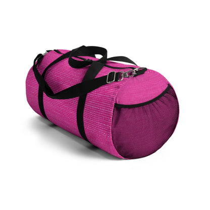 Hot Neon Pink Doll Like: Denim-Inspired, Bold & Bright Fabric - Duffel Bag