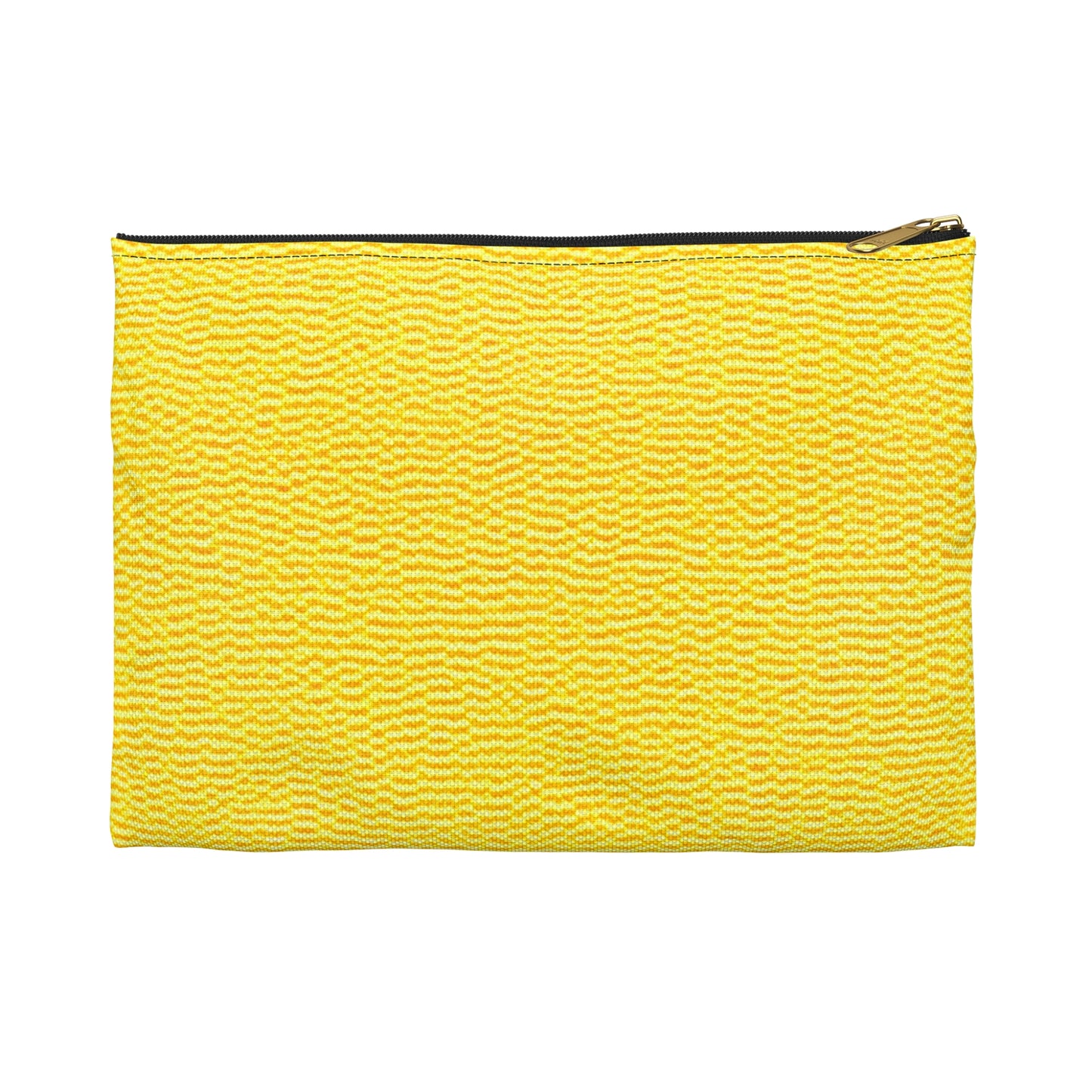 Sunshine Yellow Lemon: tela alegre, inspirada en la mezclilla - Bolsa para accesorios 