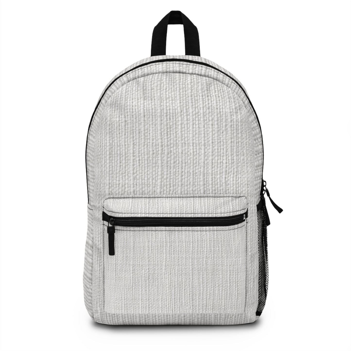 Chic White Denim-Style Fabric, Luxurious & Stylish Material - Backpack