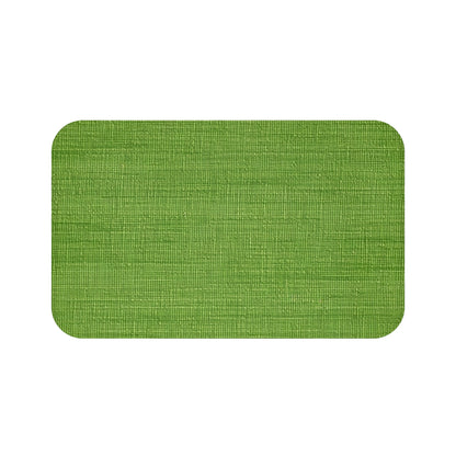 Estilo vaquero verde oliva: tela texturizada y sin costuras - Alfombra de baño