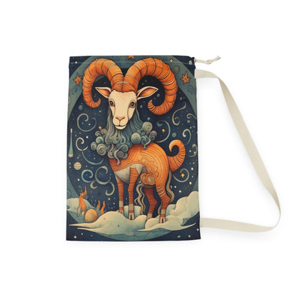 Diseño humorístico estilo libro infantil del zodiaco Capricornio - Bolsa de lavandería 