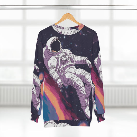 Astro Pioneer - Ilustración de galaxia llena de estrellas - Sudadera unisex (AOP)