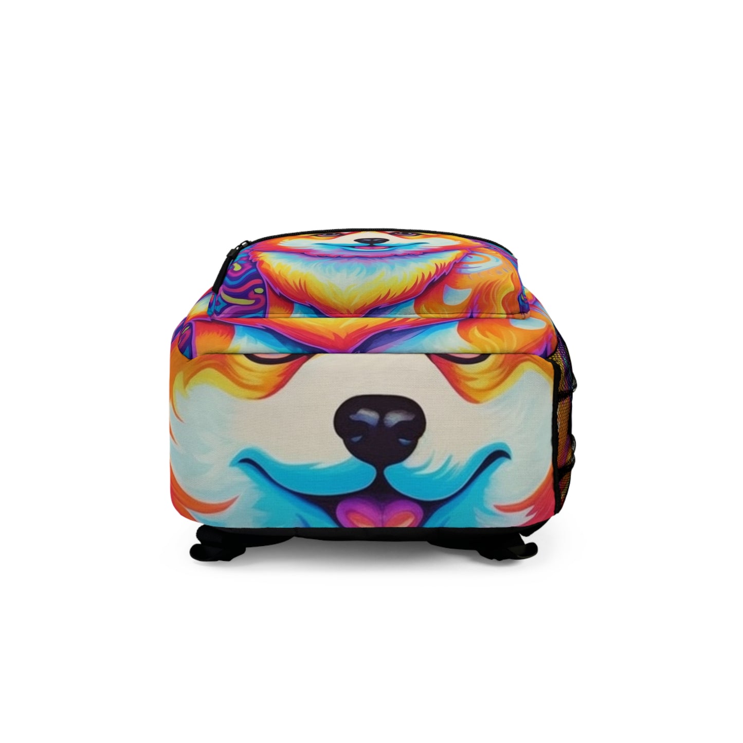 Diseño brillante de Shiba Inu y Corgi: único, vibrante y llamativo - Mochila