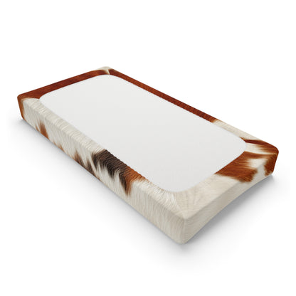 Hair Cowhide Leather Natural Design Tough Durable Rugged Style - Baby Changing Pad Cover