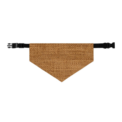 Brown Light Chocolate: Denim-Inspired Elegant Fabric - Dog & Pet Bandana Collar