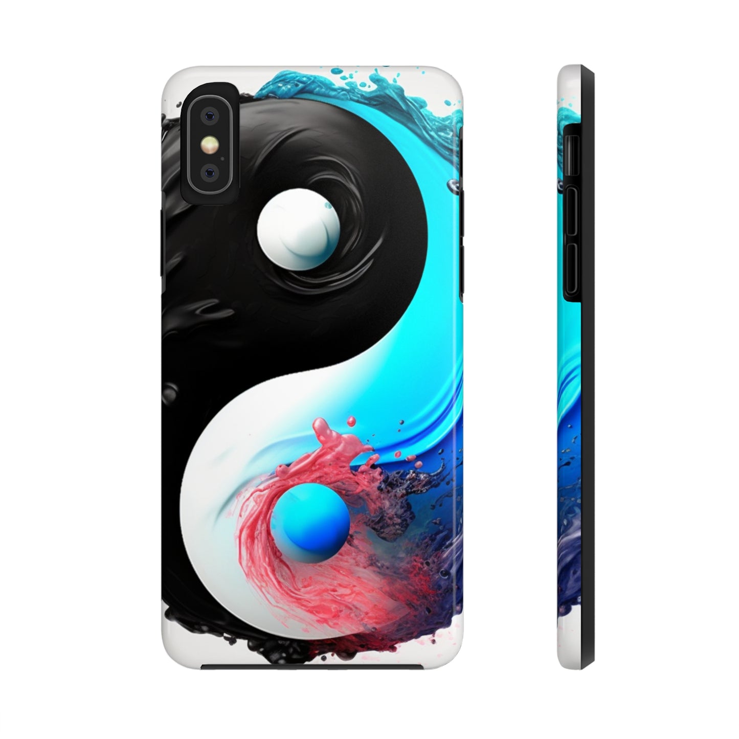 Yin Yang Symbol, Colorful Paint Style - Artistic Decor - Tough Phone Cases