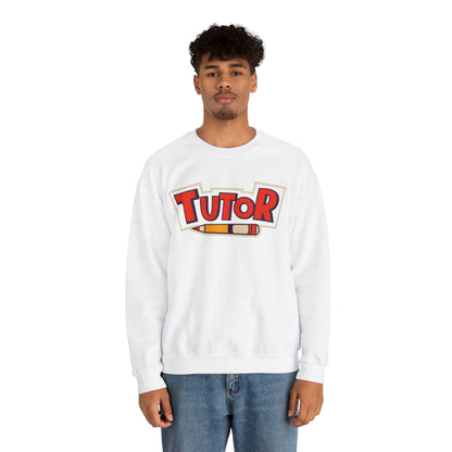 Letras dinámicas de tutor - Gráfico educativo de lápiz - Sudadera unisex Heavy Blend™ con cuello redondo