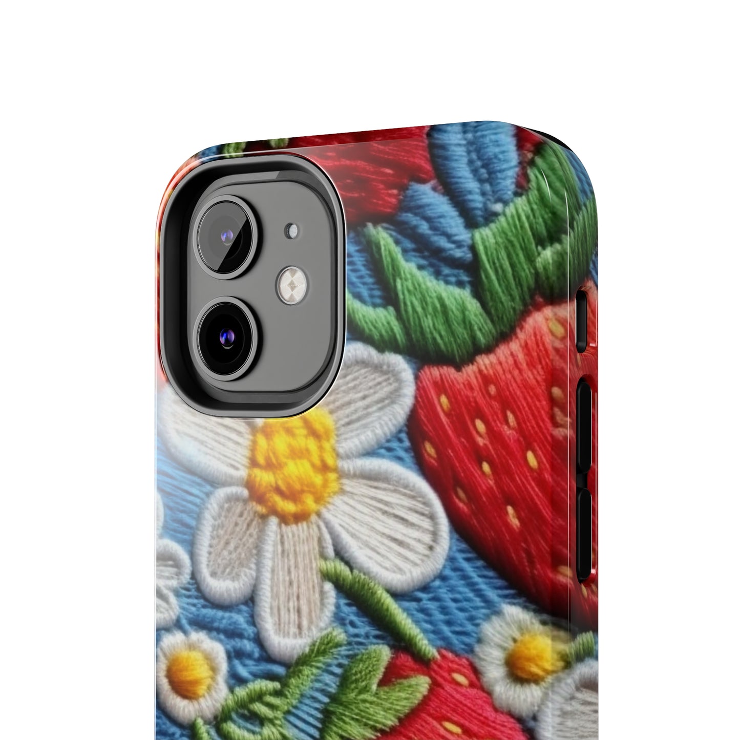 Orchard Berries: Juicy Sweetness from Nature's Garden - Fresh Strawberry Elegance - Tough Phone Cases