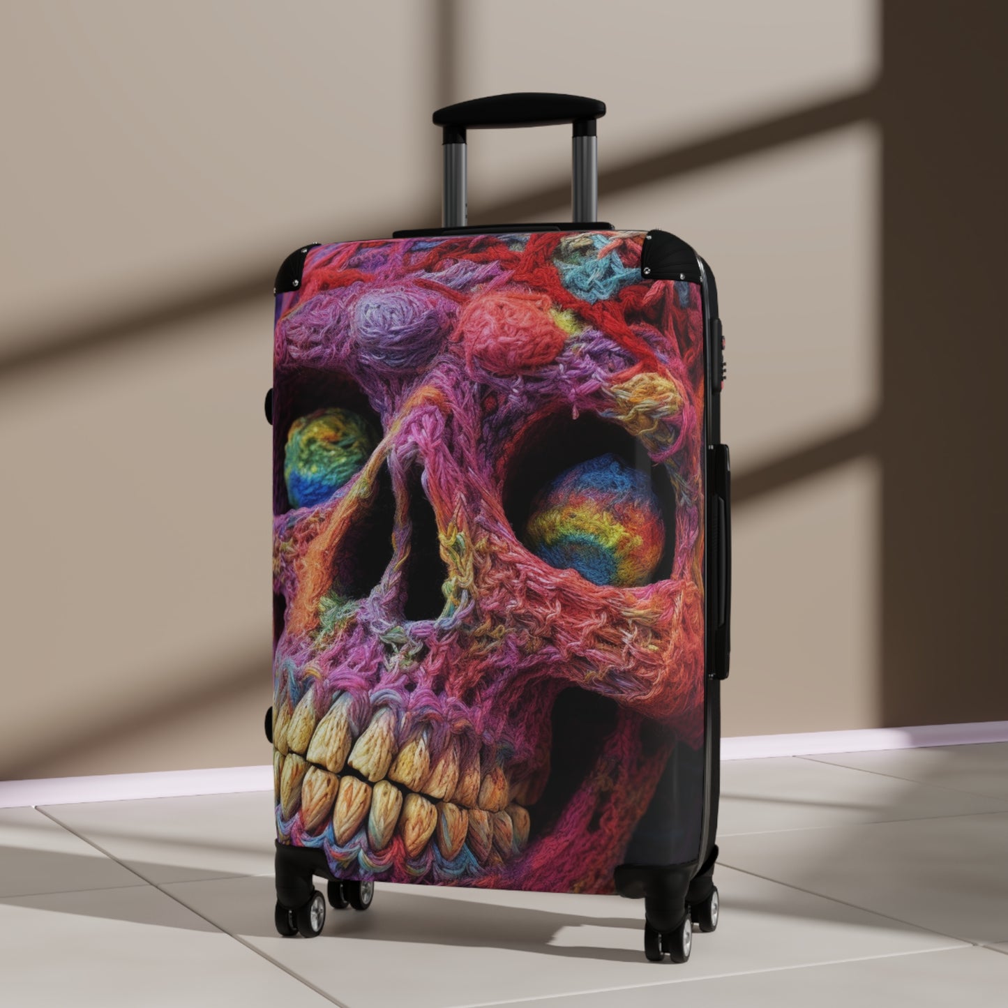 Crochet Skeleton Skull Halloween Horror Scary Style - Suitcase