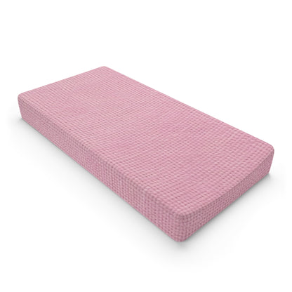 Blushing Garment Dye Pink: Denim-Inspired, Soft-Toned Fabric - Baby Changing Pad Cover