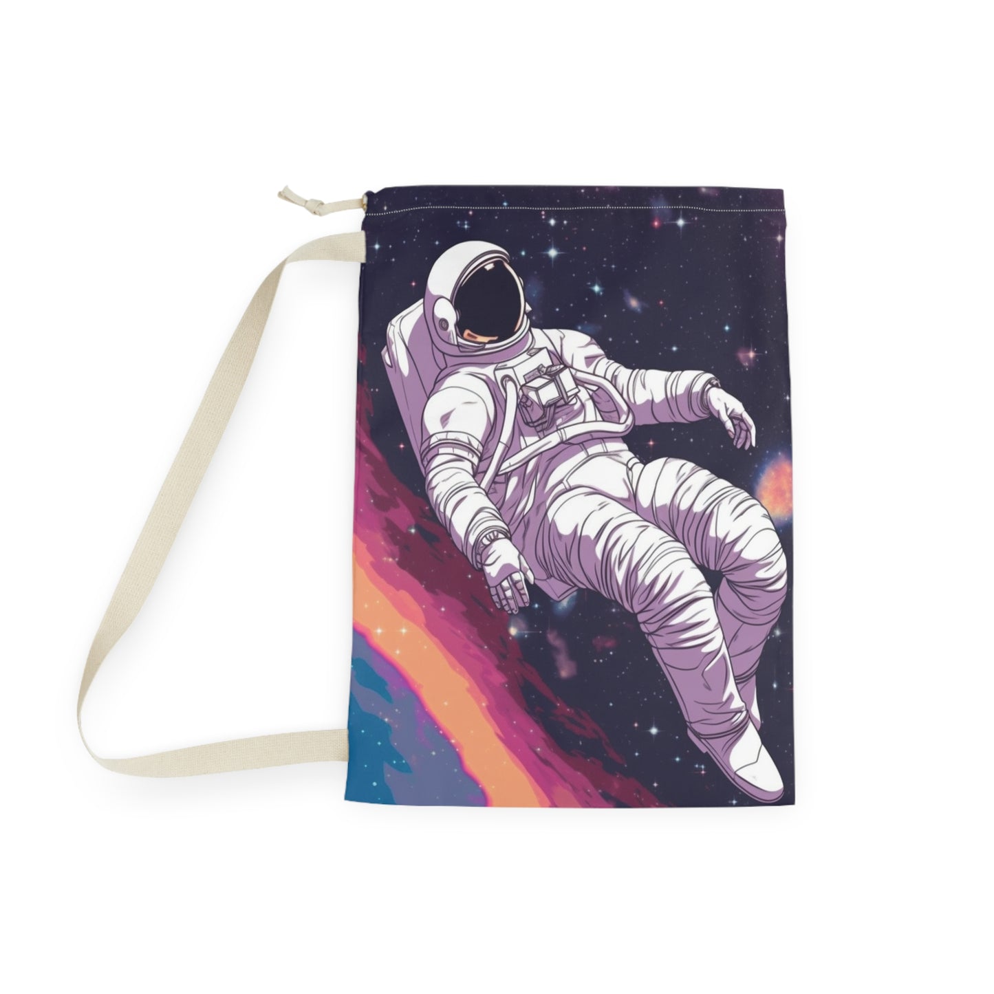Astro Pioneer - Star-filled Galaxy Illustration - Laundry Bag