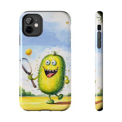 Pickleball Sport: Athletic Pickle Playing Game with Net and Paddle - Tough Phone Cases