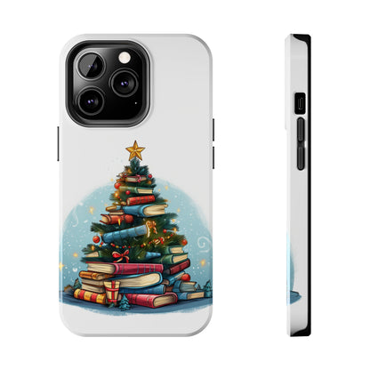 Book Lover Christmas Tree, Gift For Readers - Tough Phone Cases