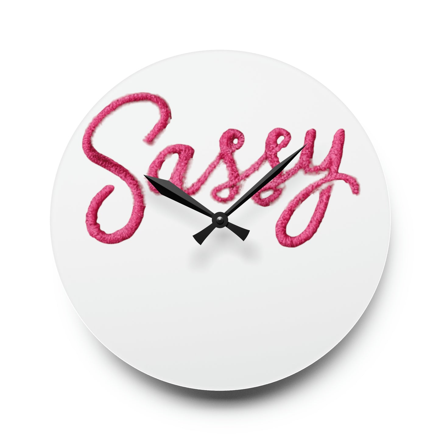 Sassy Acrylic Wall Clock