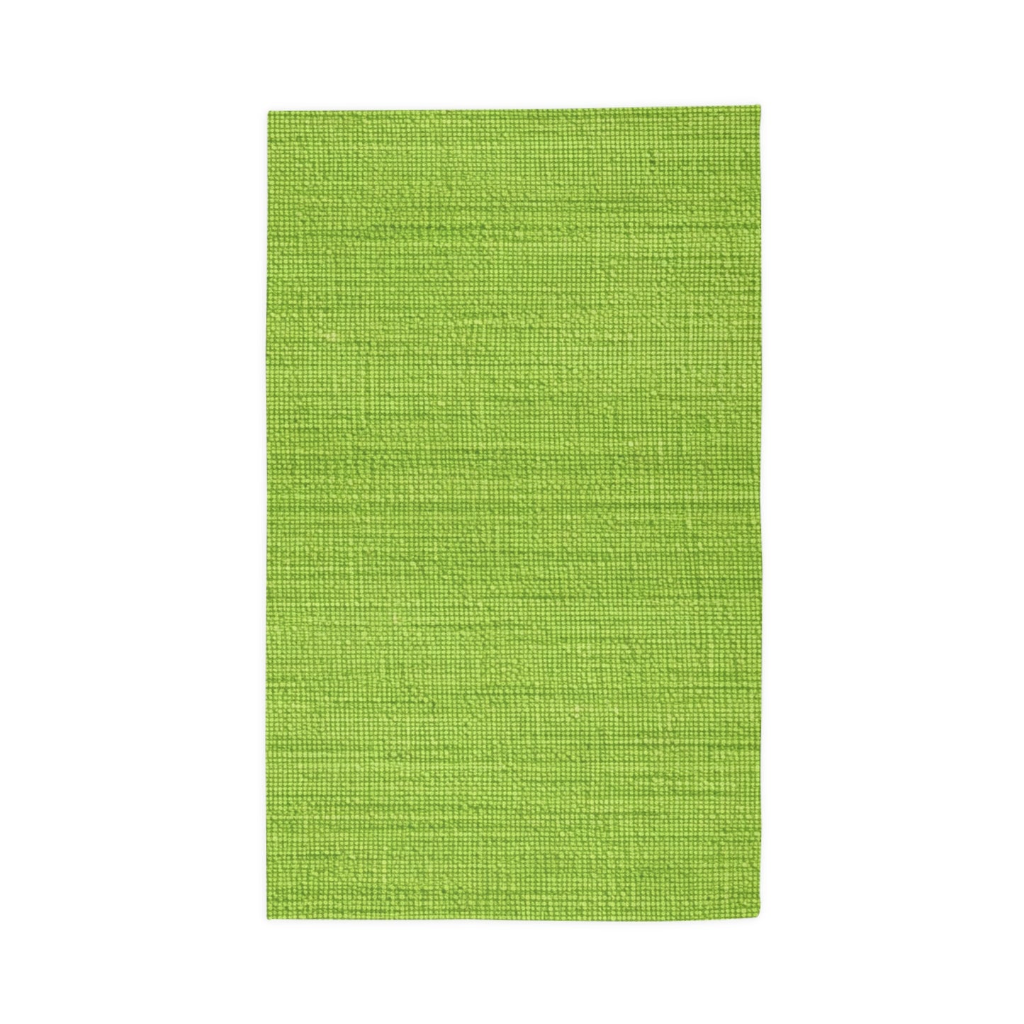 Lush Grass Neon Green: Denim-Inspired, Springtime Fabric Style - Dobby Rug