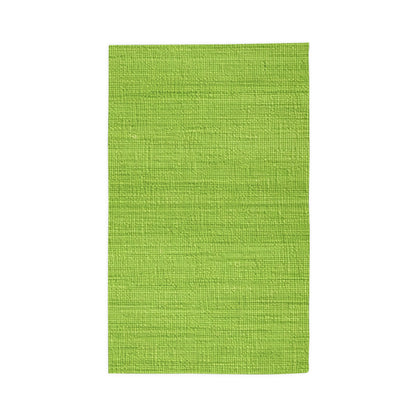 Lush Grass Neon Green: Denim-Inspired, Springtime Fabric Style - Dobby Rug