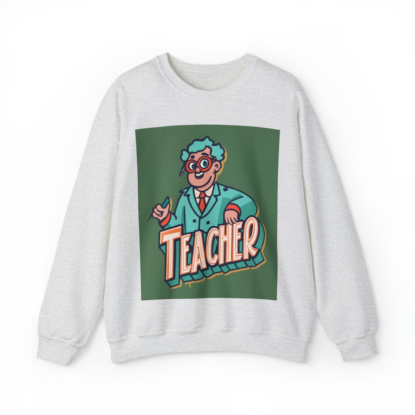 Science Teacher Gradebook Retro Teacher Classroom Scientist - Unisex Heavy Blend™ Crewneck Sweatshirt