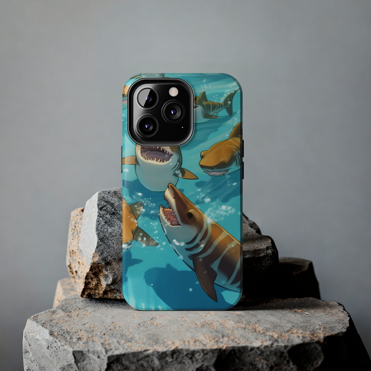 Tiger Shark: Ocean Marine Wildlife - Underwater - Tough Phone Cases