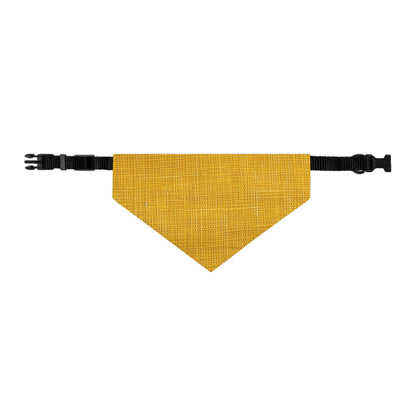 Radiant Sunny Yellow: Denim-Inspired Summer Fabric - Dog & Pet Bandana Collar