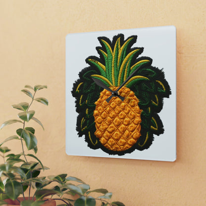 Pineapple - Acrylic Wall Clock