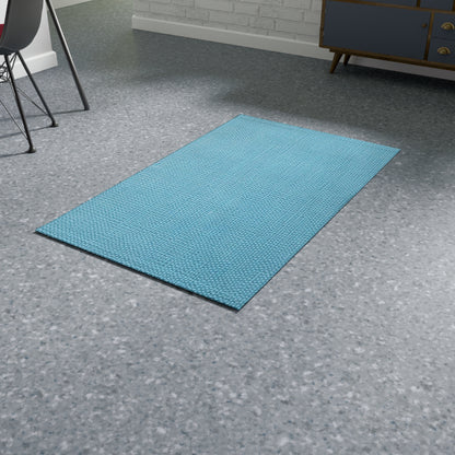 Bright Aqua Teal: Denim-Inspired Refreshing Blue Summer Fabric - Dobby Rug