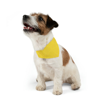 Sunshine Yellow Lemon: Denim-Inspired, Cheerful Fabric - Dog & Pet Bandana Collar