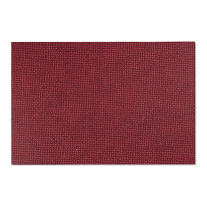 Seamless Texture - Maroon/Burgundy Denim-Inspired Fabric - Area Rugs