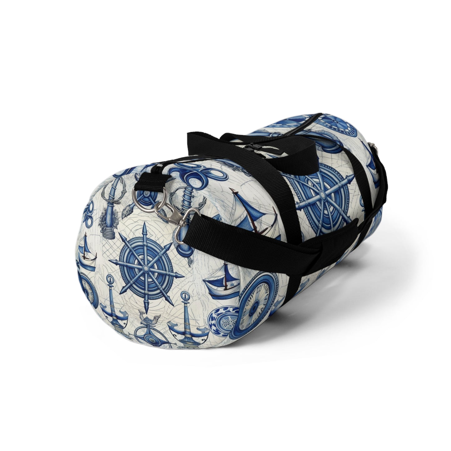 Nautical Theme Art - Anchors, Ropes, Compass Duffel Bag