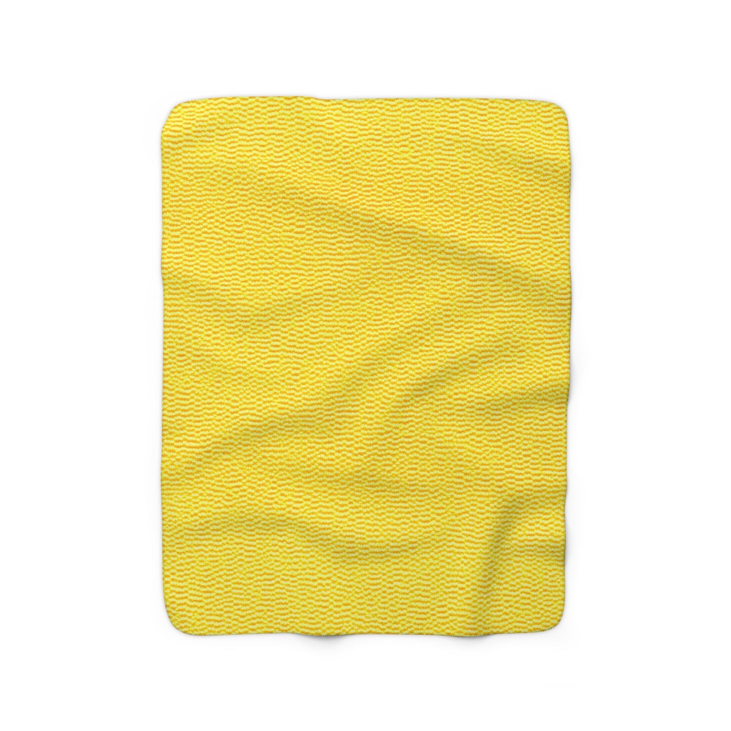 Sunshine Yellow Lemon: Denim-Inspired, Cheerful Fabric - Sherpa Fleece Blanket