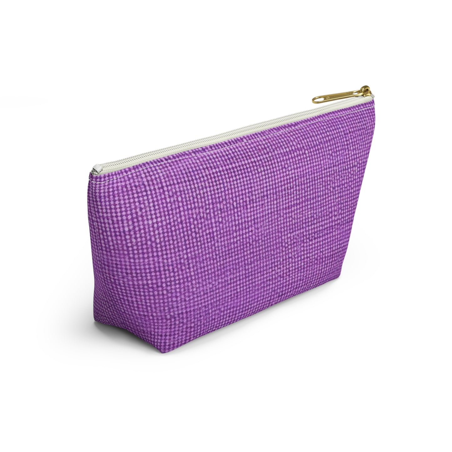 Hyper Iris Orchid Red: Denim-Inspired, Bold Style - Accessory Pouch w T-bottom