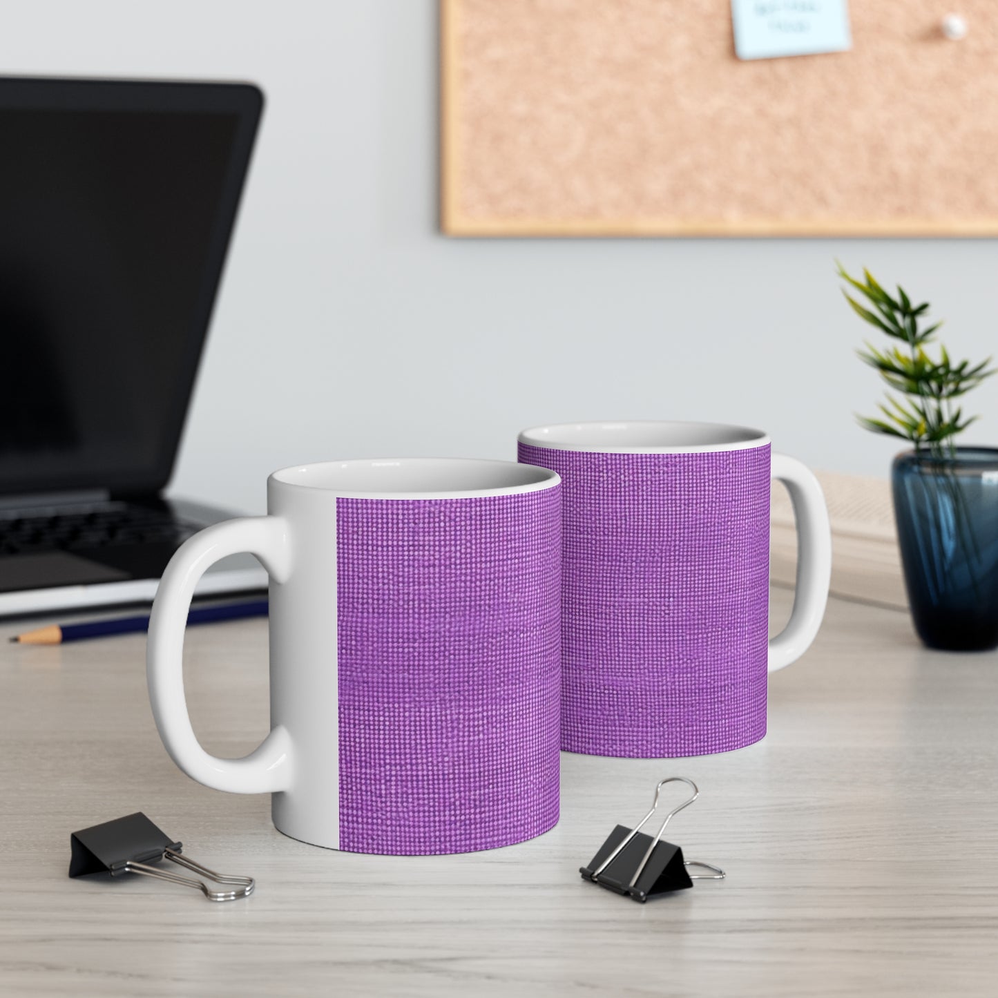 Hyper Iris Orchid Red: Denim-Inspired, Bold Style - Ceramic Mug 11oz