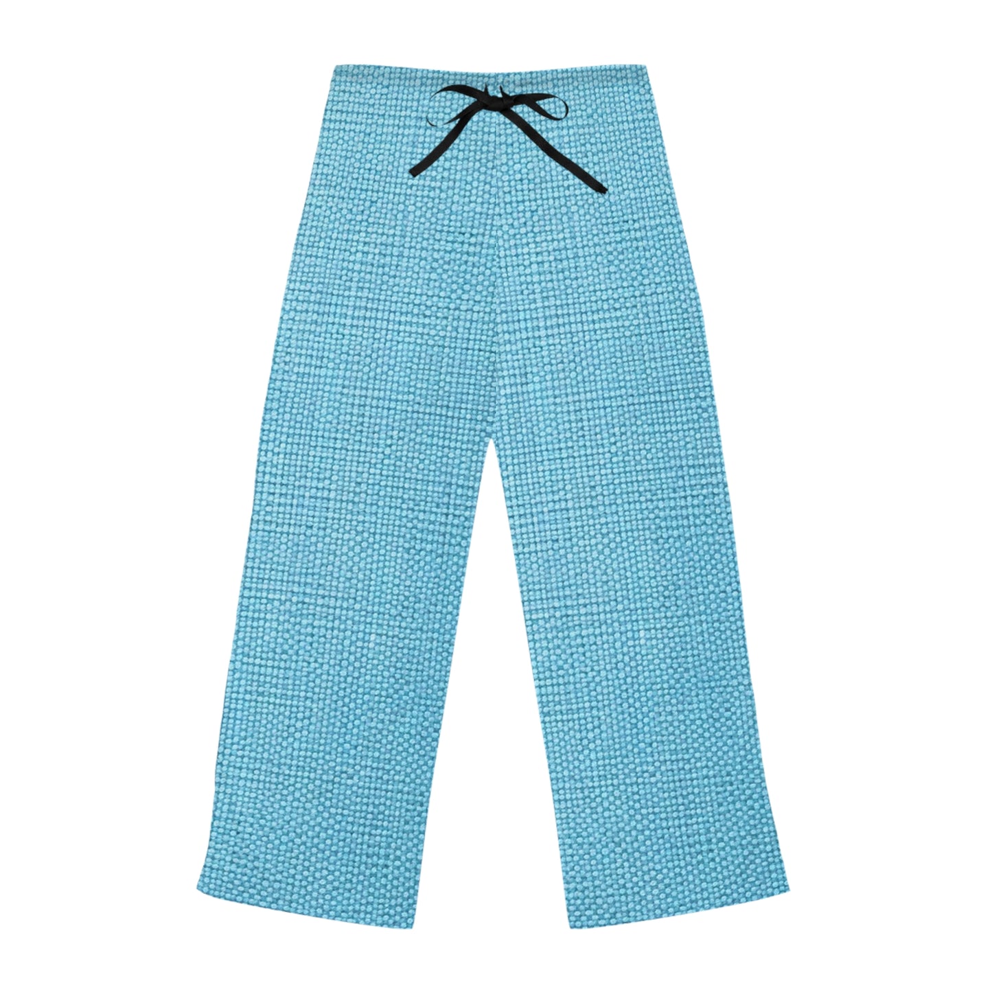 Bright Aqua Teal: tela de verano azul refrescante inspirada en la mezclilla - Pantalones de pijama para mujer (AOP) 