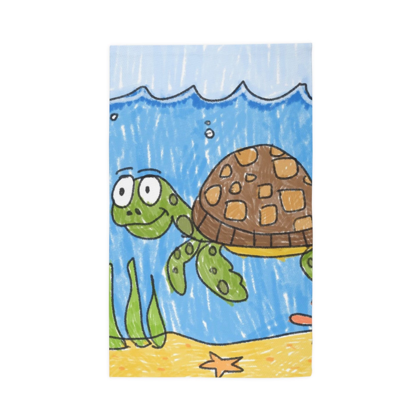 Sea Turtle Beach Sand Ocean Dobby Rug