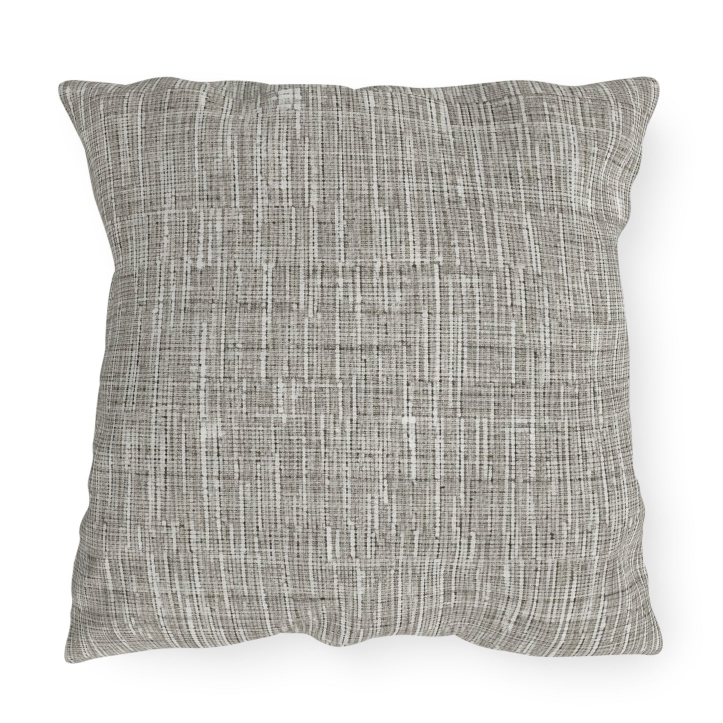 Silver Grey: Denim-Inspired, Contemporary Fabric Design - Outdoor Pillows