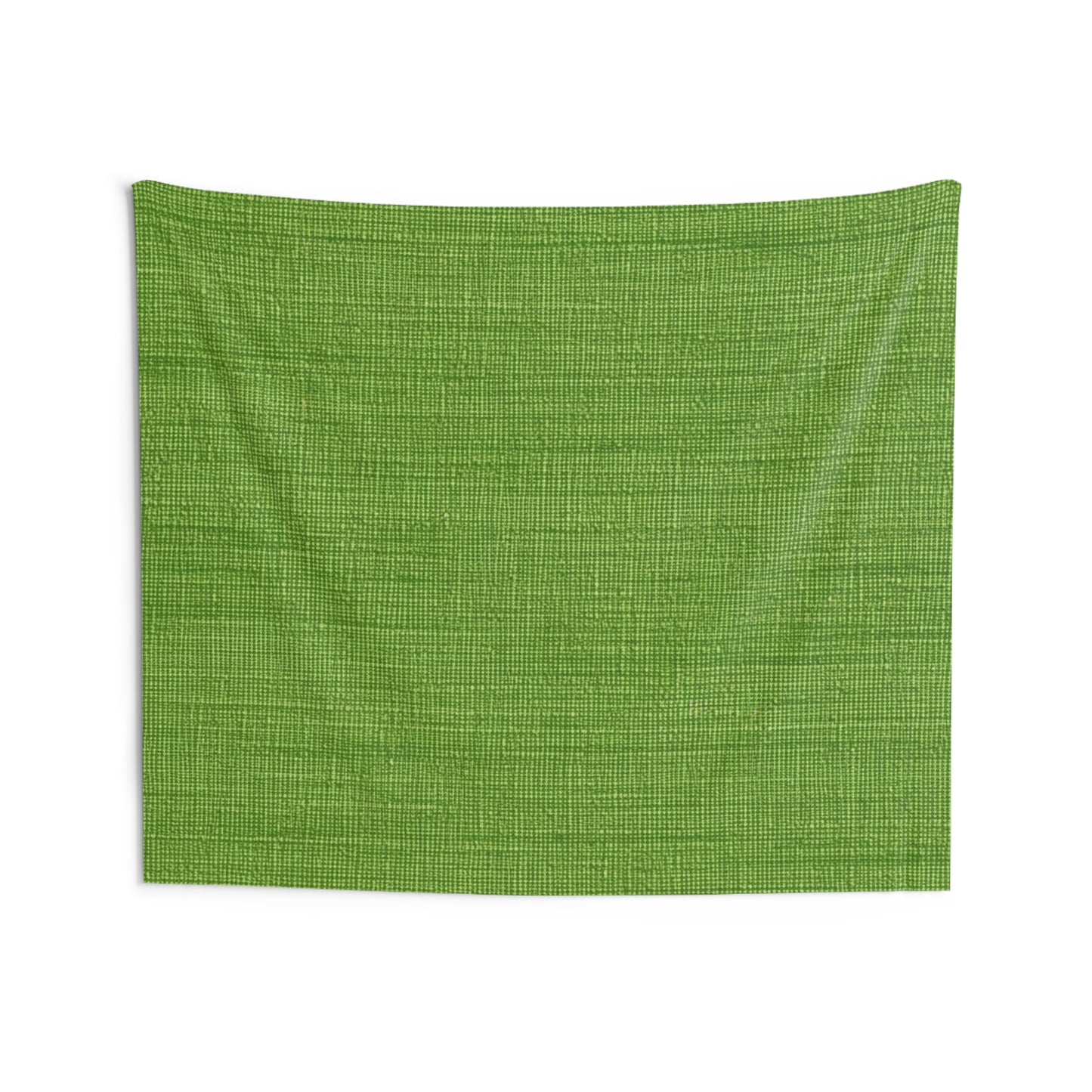 Olive Green Denim-Style: Seamless, Textured Fabric - Indoor Wall Tapestries